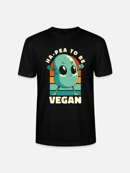 Ha-Pea sera végétalien végétalien végétalien - T-shirt bio CRAFTER Stanley Stella Unisexe - noir