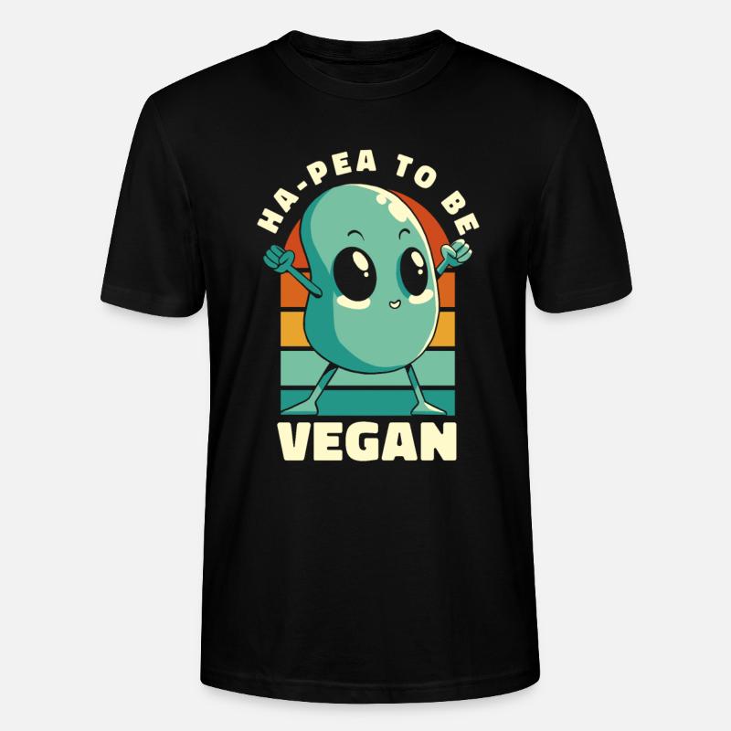 Ha-Pea sera végétalien végétalien végétalien - T-shirt bio CRAFTER Stanley Stella Unisexe - noir