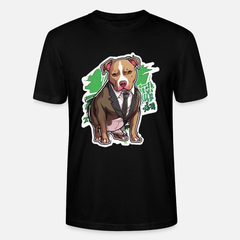 Pitbull Pitbull koira Pitbull vaatteet pitbullit - Stanley/Stella CRAFTER unisex luomu-t-paita - musta