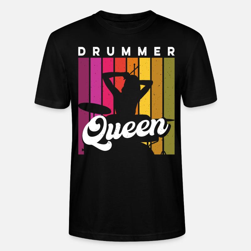Schlagzeugerin Batteur - T-shirt bio CRAFTER Stanley Stella Unisexe - noir