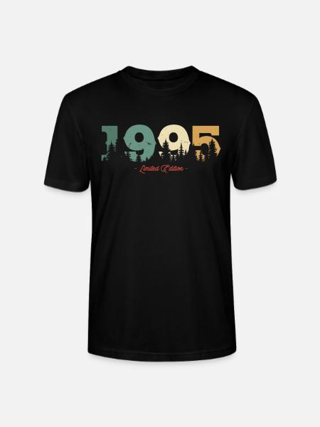 Jahrgangsgeschenk 1995 - Stanley/Stella Unisex Bio-T-Shirt CRAFTER - Schwarz