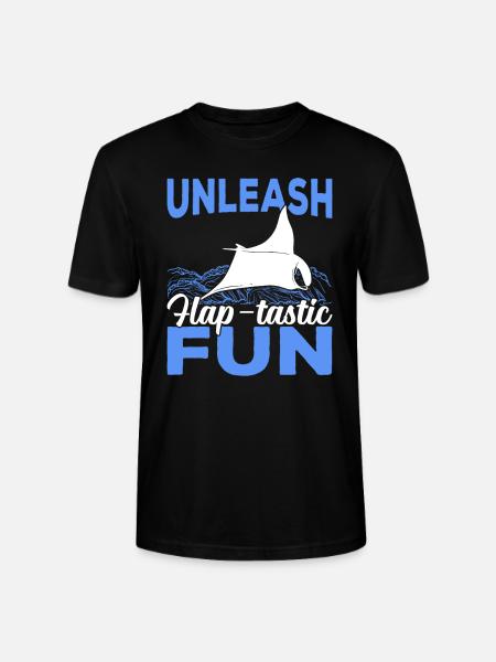 Mantarochen Klappe - Tastischer Spaß Mantarochen - Stanley/Stella Unisex Bio-T-Shirt CRAFTER - Schwarz
