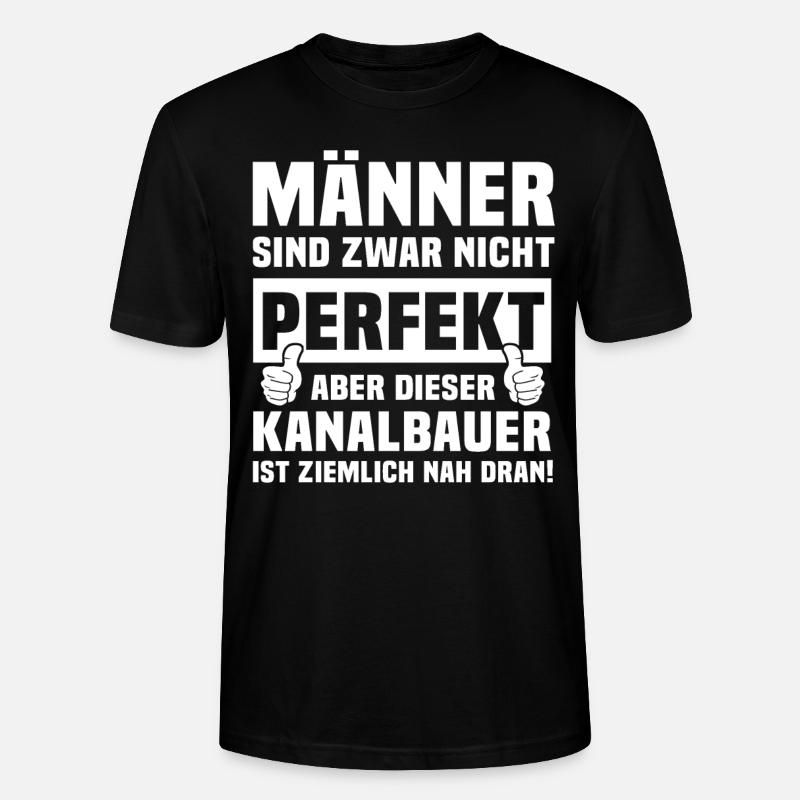 Kanalbauer - Stanley/Stella Unisex Bio-T-Shirt CRAFTER - Schwarz