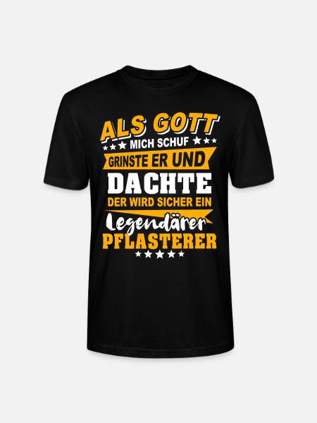 Pflasterer Sprüche - Stanley/Stella Unisex Bio-T-Shirt CRAFTER - Schwarz