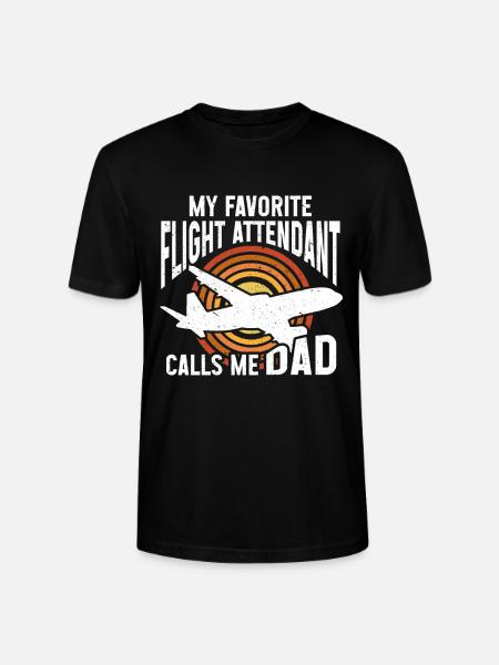 Flugbegleiter Papa Stewardess Flugbegleiter - Stanley/Stella Unisex Bio-T-Shirt CRAFTER - Schwarz