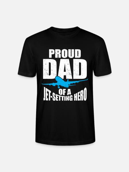 Flugbegleiter Papa Stewardess Flugbegleiter - Stanley/Stella Unisex Bio-T-Shirt CRAFTER - Schwarz