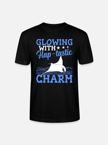 Mantarochen Flap-tastischer Charme Mantarochen - Stanley/Stella Unisex Bio-T-Shirt CRAFTER - Schwarz