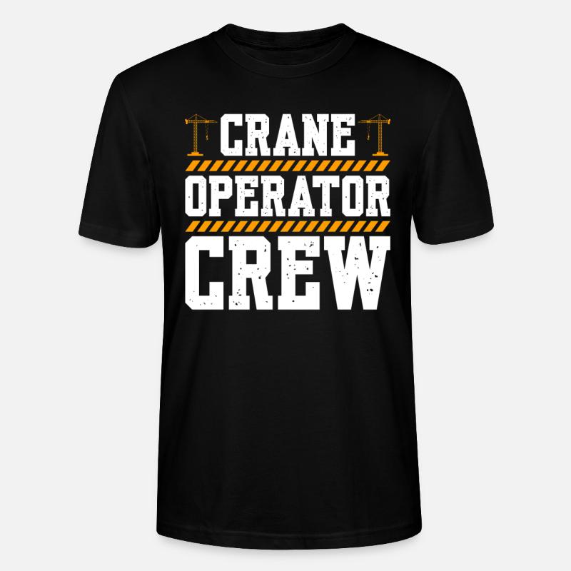 Crane Operator Crew - Stanley/Stella Unisex Bio-T-Shirt CRAFTER - Schwarz