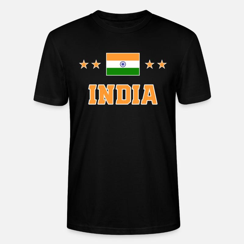Indien - Stanley/Stella Unisex Bio-T-Shirt CRAFTER - Schwarz
