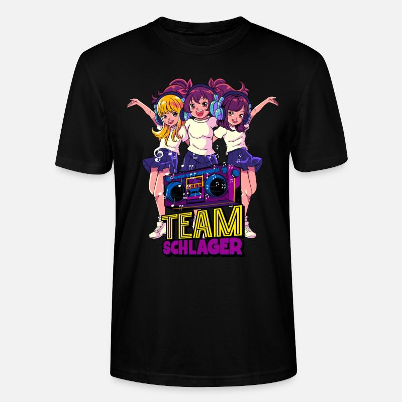 Team Schlager - Stanley/Stella Unisex Bio-T-Shirt CRAFTER - Schwarz