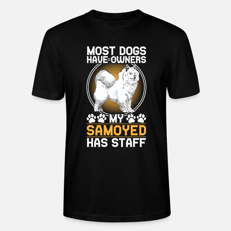 Samojede hat Personal Samojedenspitz - Stanley/Stella Unisex Bio-T-Shirt CRAFTER - Schwarz