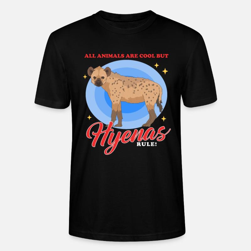 Hyäne Tüpfelhyäne Hyänen Geschenk - Stanley/Stella Unisex Bio-T-Shirt CRAFTER - Schwarz