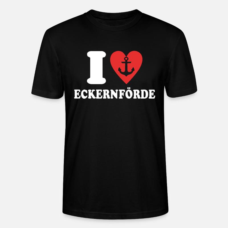 J’aime Eckernförde Liebe - T-shirt bio CRAFTER Stanley Stella Unisexe - noir