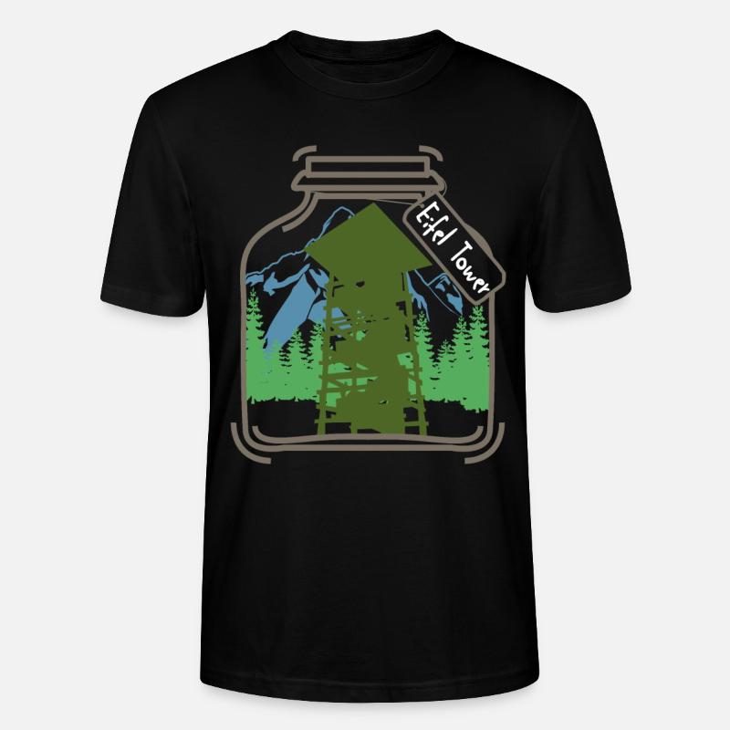 Eifel Eifeler Eifler Aussichtsturm - Stanley/Stella Unisex Bio-T-Shirt CRAFTER - Schwarz