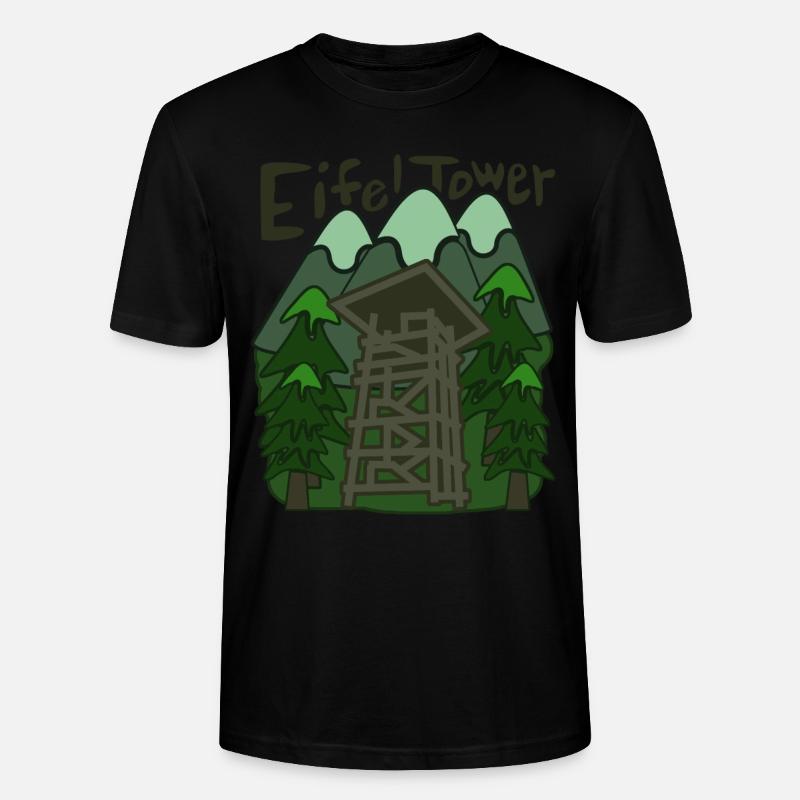 Eifel observation tower Eifeler Eifeler - Stanley/Stella CRAFTER Unisex Organic T-Shirt - black