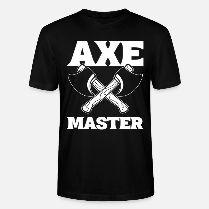 Axe Master Holzarbeiter - Stanley/Stella Unisex Bio-T-Shirt CRAFTER - Schwarz