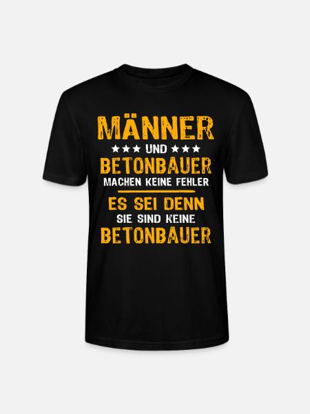 Betonbauer Spruch - Stanley/Stella Unisex Bio-T-Shirt CRAFTER - Schwarz
