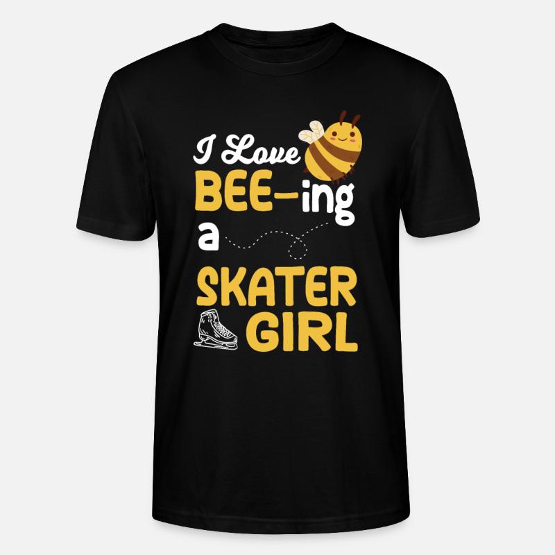 Niedliche Eislaufmädchen Eiskunstläuferin - Stanley/Stella Unisex Bio-T-Shirt CRAFTER - Schwarz