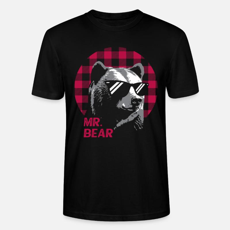 M. Bear - T-shirt bio CRAFTER Stanley Stella Unisexe - noir
