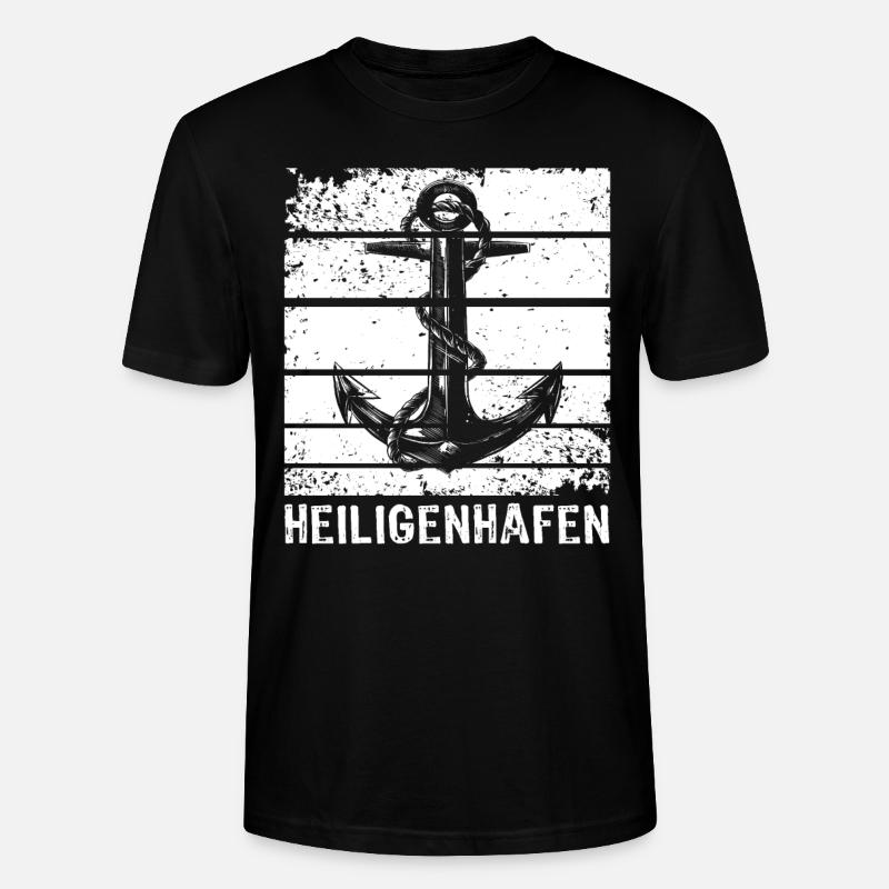 Heiligenhafen - Stanley/Stella Unisex Bio-T-Shirt CRAFTER - Schwarz