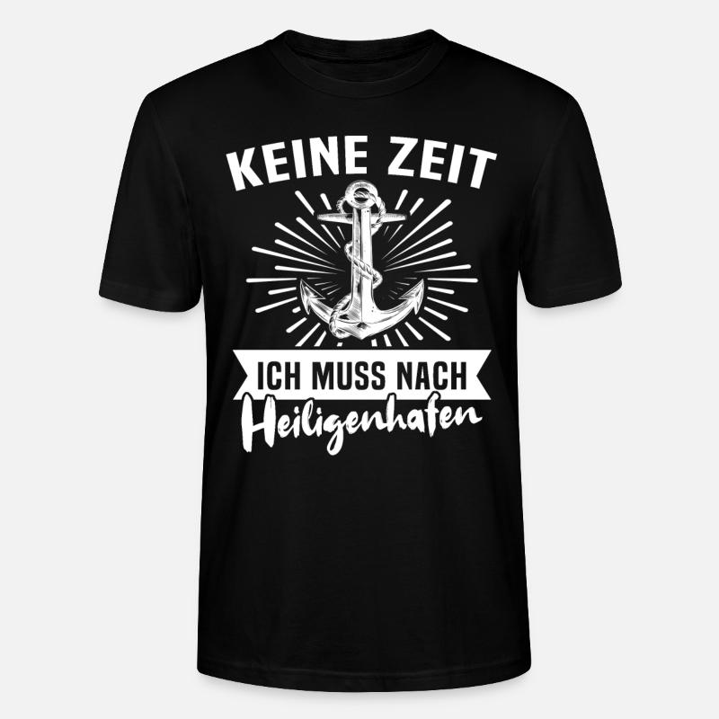 Heiligenhafen - Stanley/Stella Unisex Bio-T-Shirt CRAFTER - Schwarz