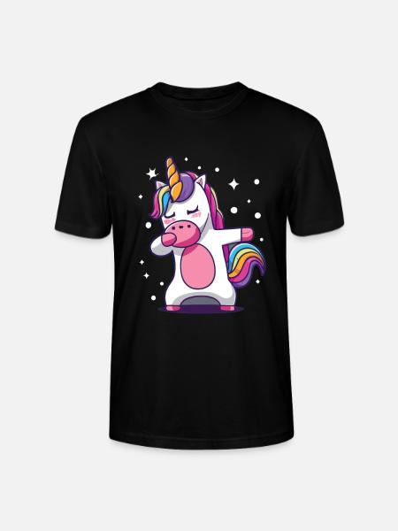 Dabbing Unicorn Dabbing Unicorn Dans - Stanley/Stella Uniseks bio-T-shirt CRAFTER - zwart
