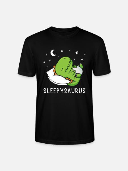Official Napping Shirt Sleepysaurus - Stanley/Stella CRAFTER Unisex Organic T-Shirt - black