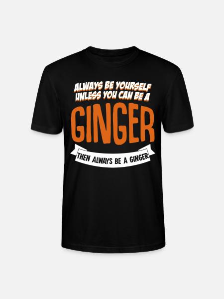 Red Hair Redhead Redhead - Stanley/Stella CRAFTER Unisex Organic T-Shirt - black