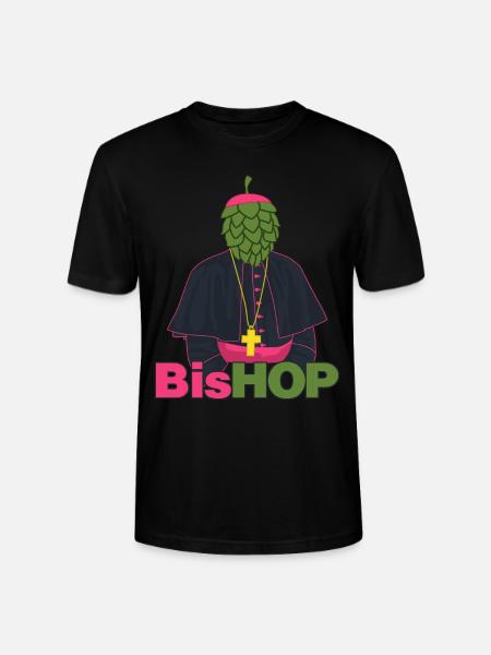 Hops Bishop Beer Brewery - Stanley/Stella CRAFTER Unisex Organic T-Shirt - black
