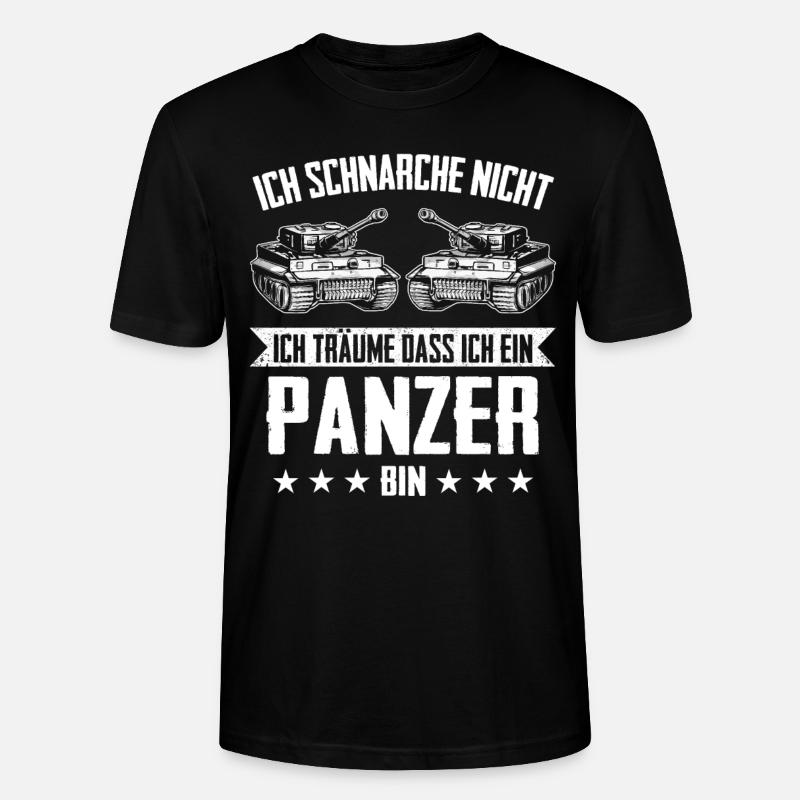 Panzer Kampfpanzer Panzerkampfwagen Panzerfahrer - Stanley/Stella Unisex Bio-T-Shirt CRAFTER - Schwarz