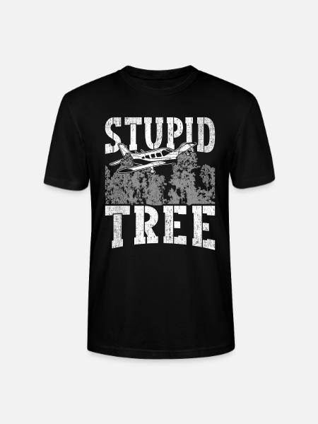 Modellflugzeug Modellflieger Stupid Tree - Stanley/Stella Unisex Bio-T-Shirt CRAFTER - Schwarz