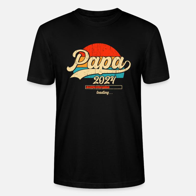 Papa Loading 2024 - Stanley/Stella CRAFTER Unisex Organic T-Shirt - black