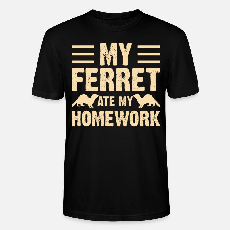 Frettchen - Stanley/Stella Unisex Bio-T-Shirt CRAFTER - Schwarz