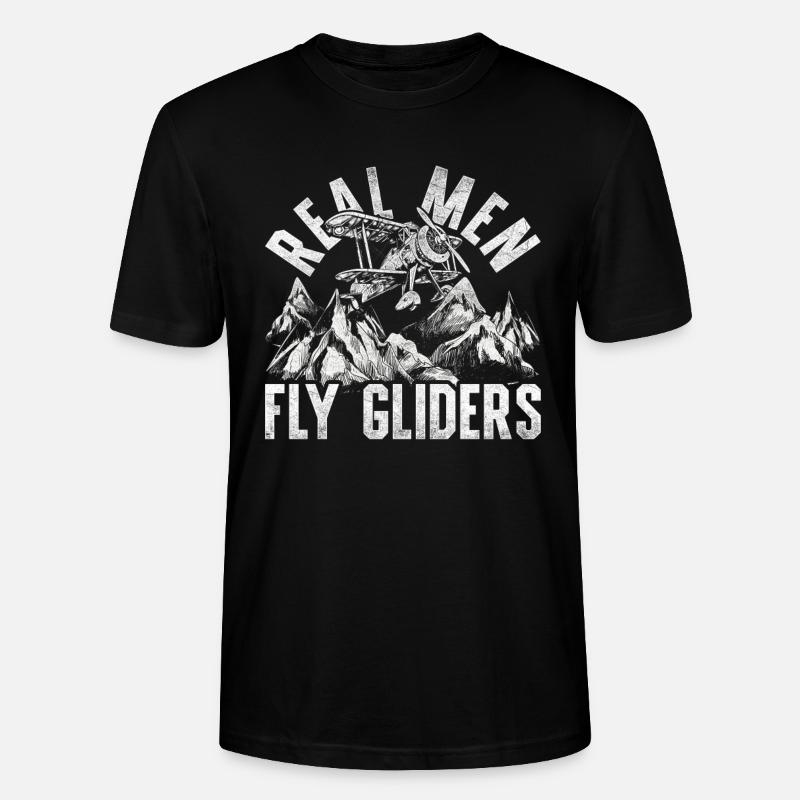 Modellflugzeug Modellflieger - Stanley/Stella Unisex Bio-T-Shirt CRAFTER - Schwarz