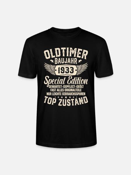 1933: Legenden des Jahrgangs - Stanley/Stella Unisex Bio-T-Shirt CRAFTER - Schwarz