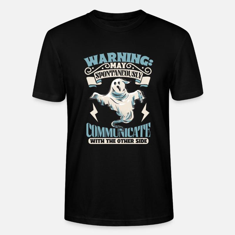 Communicate with Ghosts - Ghostbusters - Stanley/Stella CRAFTER Unisex Organic T-Shirt - black