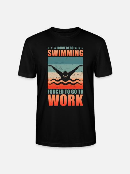 Schwimmer Geschenk Schwimmen Sport - Stanley/Stella Unisex Bio-T-Shirt CRAFTER - Schwarz