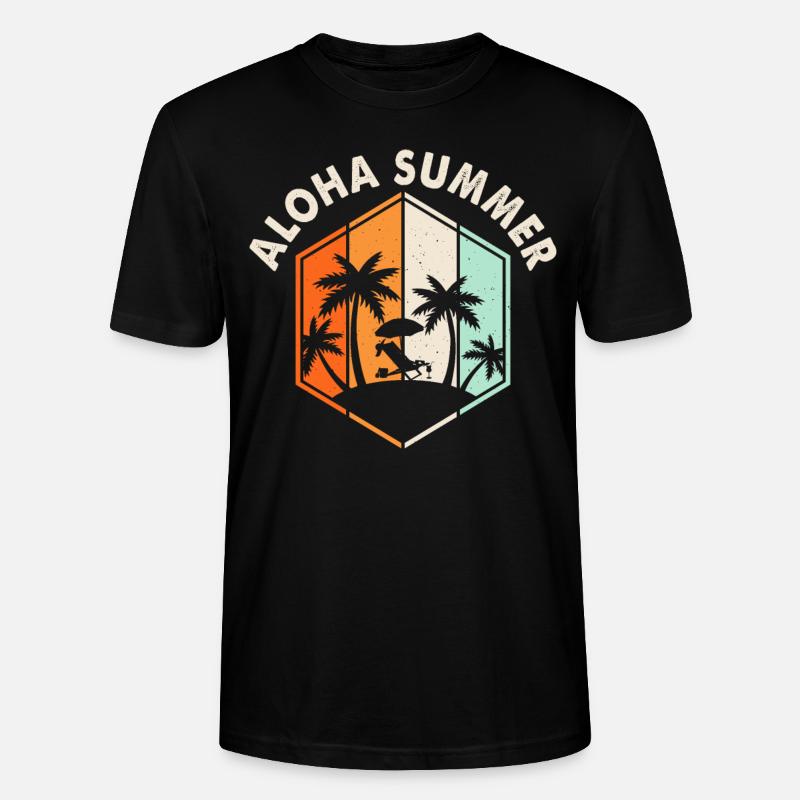 Aloha Summer - Stanley/Stella Unisex Bio-T-Shirt CRAFTER - Schwarz