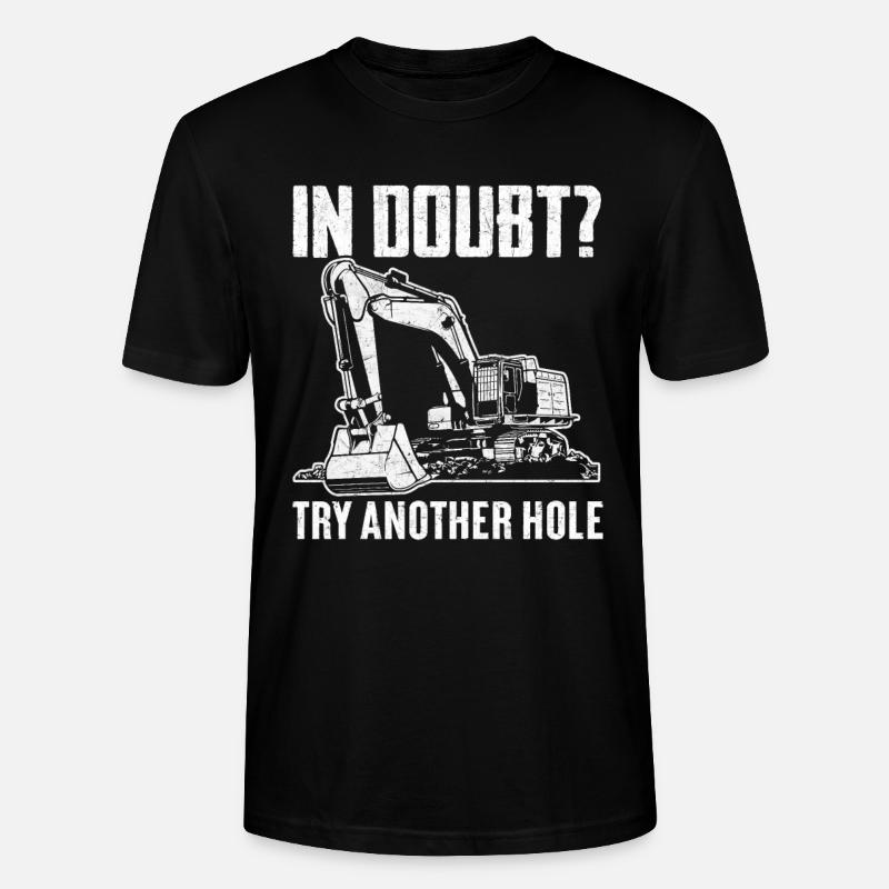 Lustiger Baggerführer HEO - Stanley/Stella Unisex Bio-T-Shirt CRAFTER - Schwarz