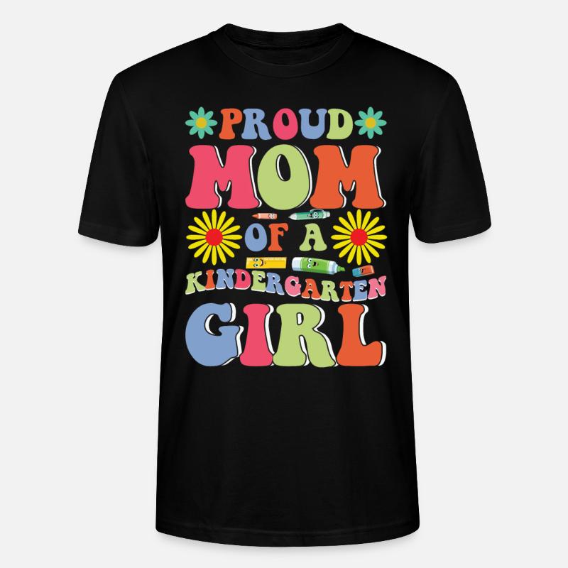 Stolze Mutter eines Kindergartenmädchens! Tochter - Stanley/Stella Unisex Bio-T-Shirt CRAFTER - Schwarz