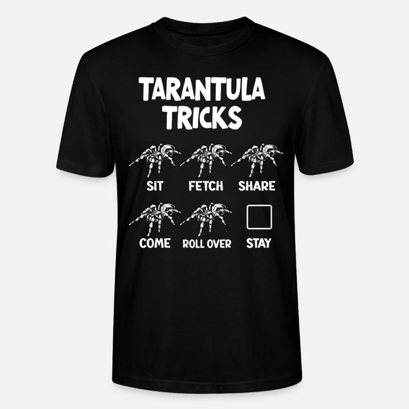 Tarentule éleveur araignée propriétaire tarentule - T-shirt bio CRAFTER Stanley Stella Unisexe - noir