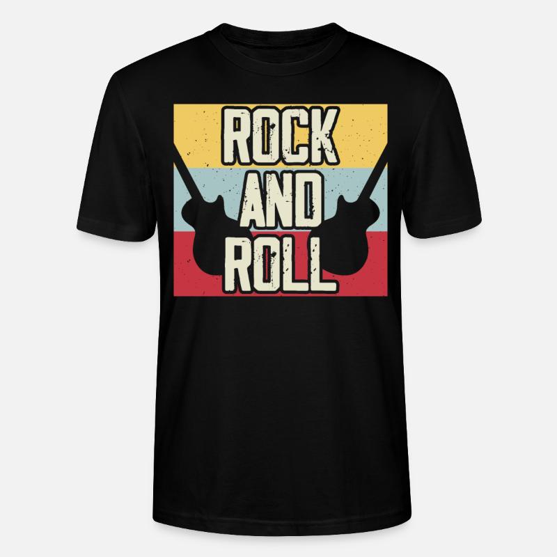 Rock And Roll - Stanley/Stella Unisex Bio-T-Shirt CRAFTER - Schwarz
