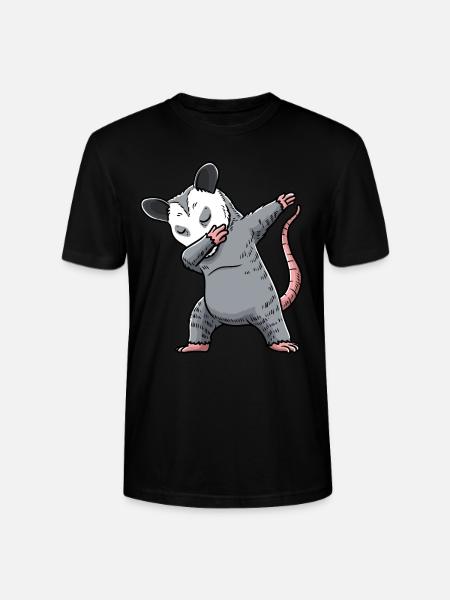 Dabbing Opossum Opossum - Stanley/Stella Unisex Bio-T-Shirt CRAFTER - Schwarz