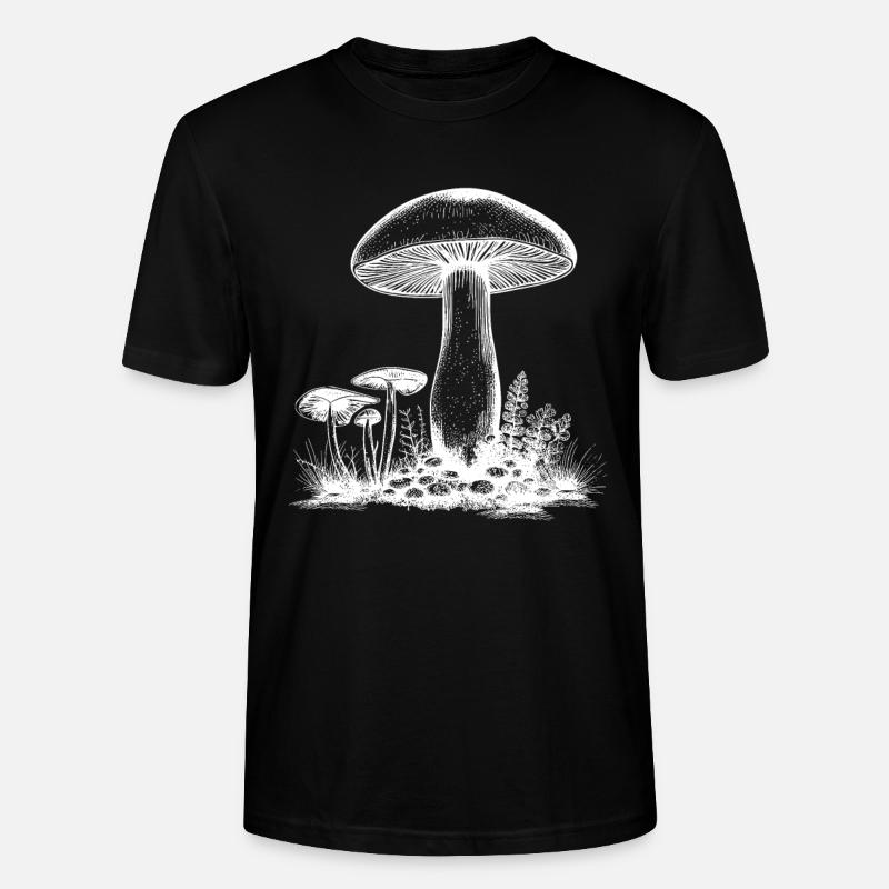 Champignons Champignons Champignons - T-shirt bio CRAFTER Stanley Stella Unisexe - noir