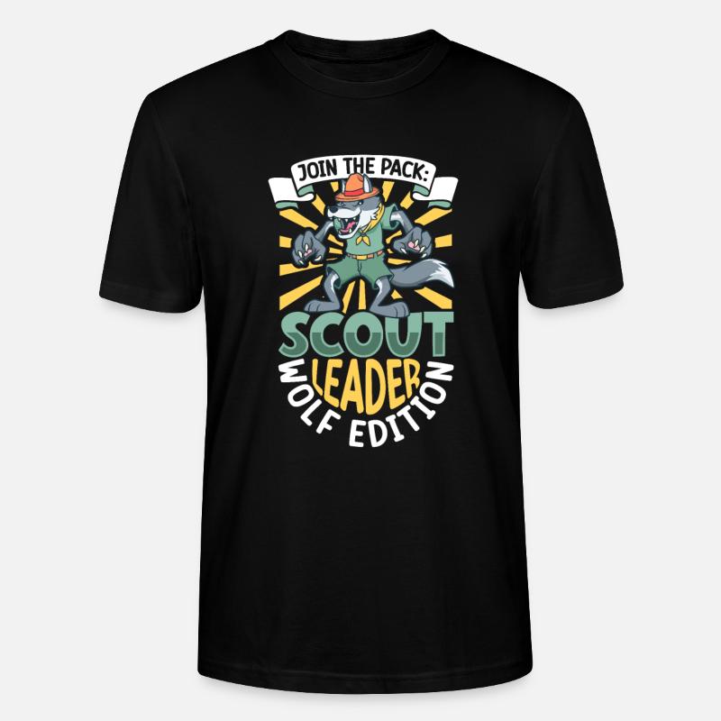 Wolf - Pfadfinder Lehrer - Stanley/Stella Unisex Bio-T-Shirt CRAFTER - Schwarz