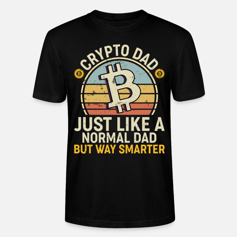 Bitcoin Krypto Kryptowährung - Stanley/Stella Unisex Bio-T-Shirt CRAFTER - Schwarz