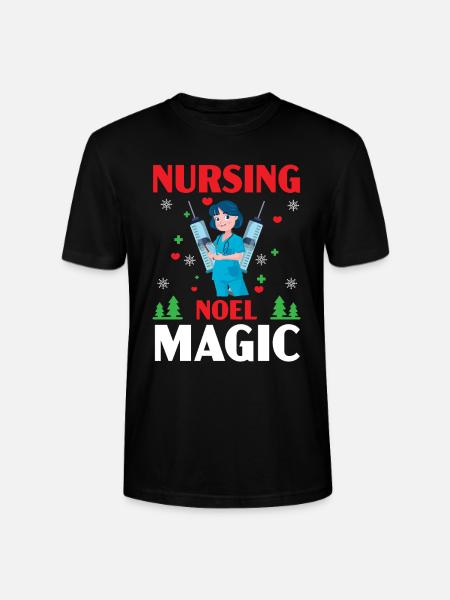 Nursing Noel Magic Medical Patients - Stanley/Stella CRAFTER Unisex Organic T-Shirt - black