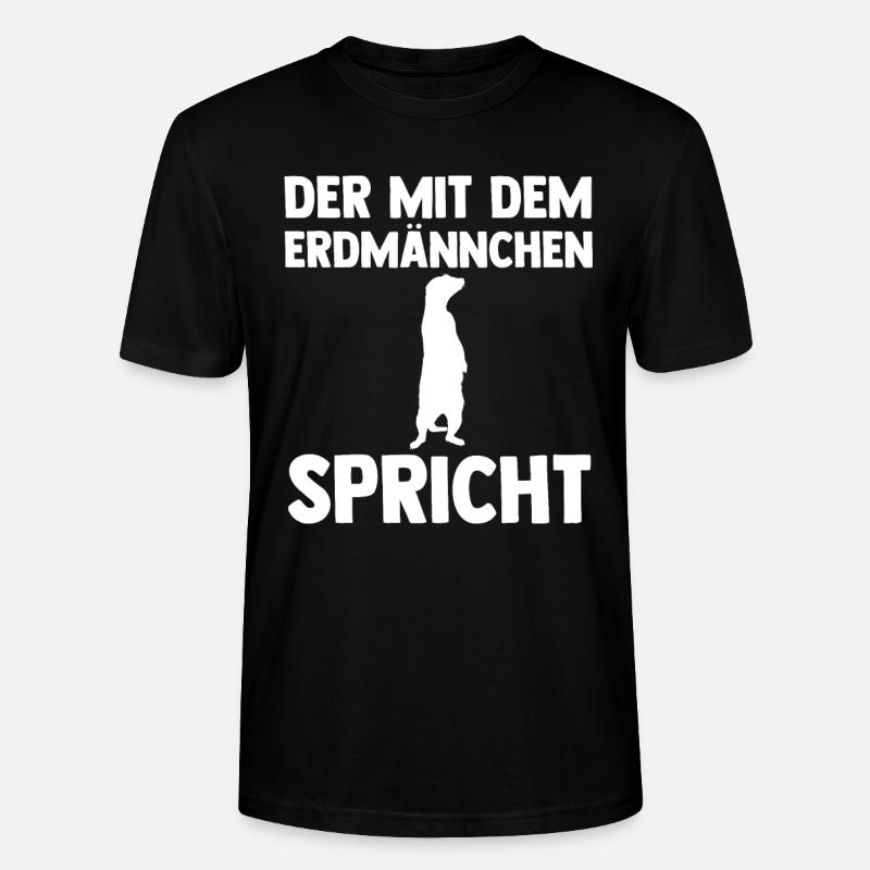 Erdmännchen - Stanley/Stella Unisex Bio-T-Shirt CRAFTER - Schwarz
