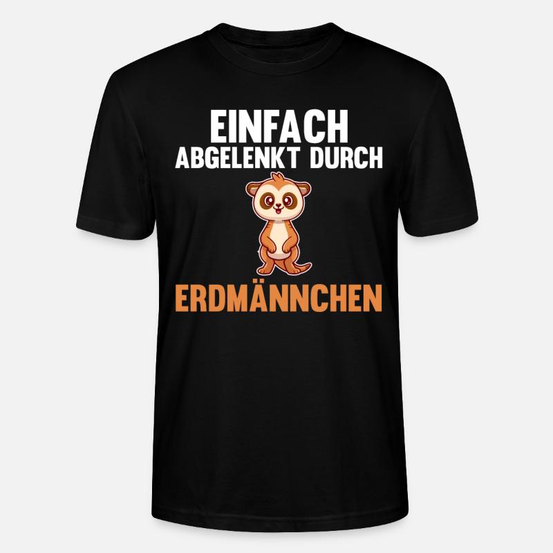 Erdmännchen - Stanley/Stella Unisex Bio-T-Shirt CRAFTER - Schwarz