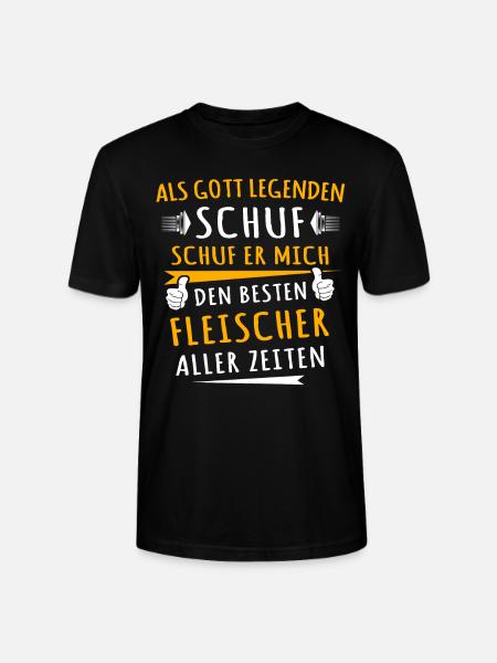 Fleischer - Stanley/Stella Unisex Bio-T-Shirt CRAFTER - Schwarz